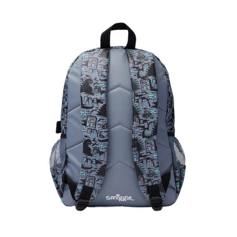 Smiggle Bright Eyes Classic Attach Backpack - IGL457587GRY