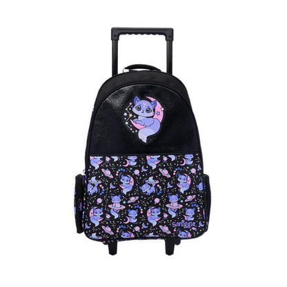 Smiggle Bright Eyes Trolley Backpack With Light Up Wheels - IGL457588BLM