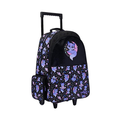 Smiggle Bright Eyes Trolley Backpack With Light Up Wheels - IGL457588BLM