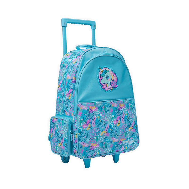 Smiggle Bright Eyes Trolley Backpack With Light Up Wheels - IGL457588MIN