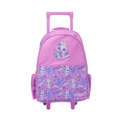 Smiggle Bright Eyes Trolley Backpack With Light Up Wheels - IGL457588PNK