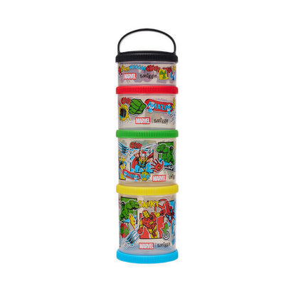 Smiggle Marvel Large Snack & Stack Containers - IGL457599BLK