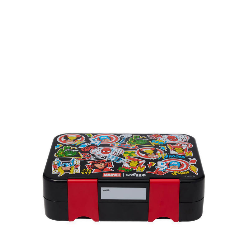 Smiggle Marvel Happy Large Bento Lunchbox - IGL457601BLK