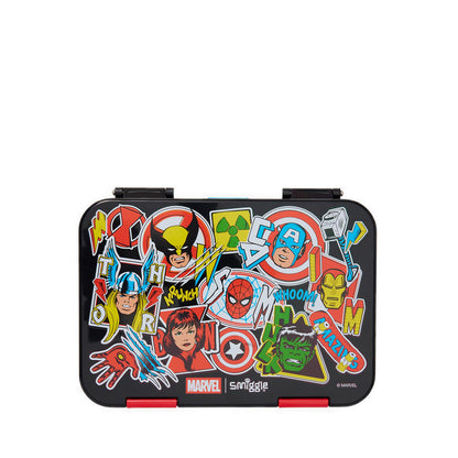Smiggle Marvel Happy Medium Bento Lunchbox - IGL457602BLK