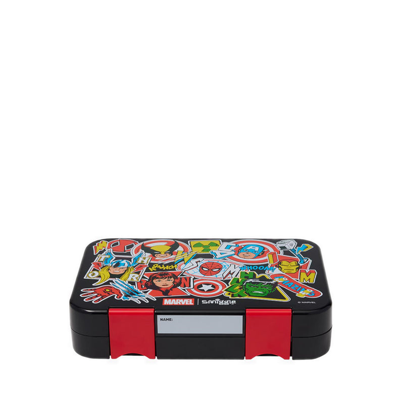Smiggle Marvel Happy Medium Bento Lunchbox - IGL457602BLK