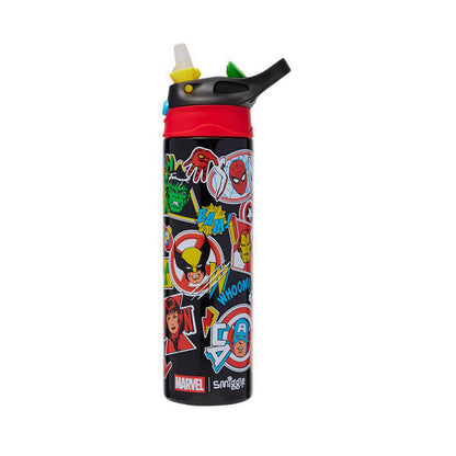 Smiggle Marvel Insulated Stainless Steel Drink Bottle With Flip Spout 520Ml - IGL457719BLK