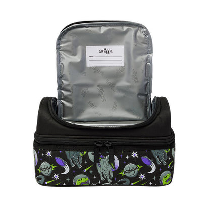 Smiggle Elements Double Decker Lunchbox - IGL457999BLK