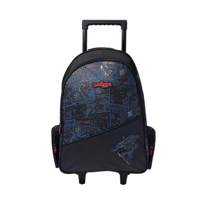 Smiggle Realm Trolley Backpack With Light-up Wheels - IGL458073BLK
