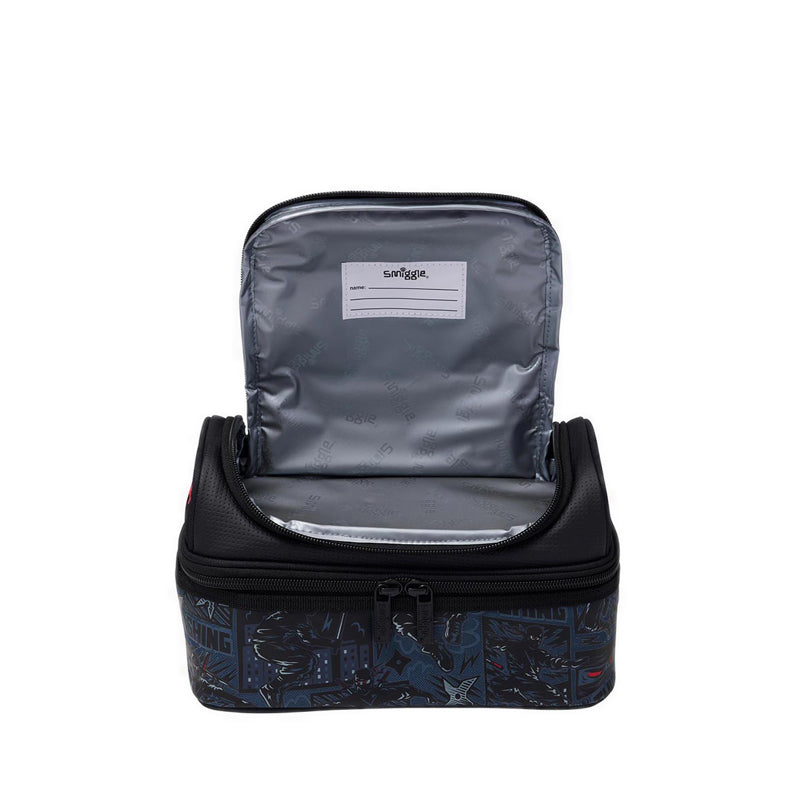 Smiggle Realm Double Decker Lunchbox - IGL458074BLK