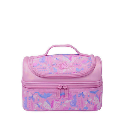 Smiggle Realm Double Decker Lunchbox - IGL458074PNK
