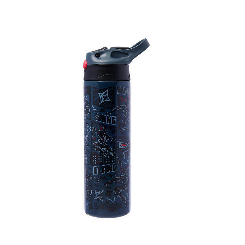 Smiggle Realm Insulated Stainless Steel Flip Drink Bottle 480Ml - IGL458112BLK
