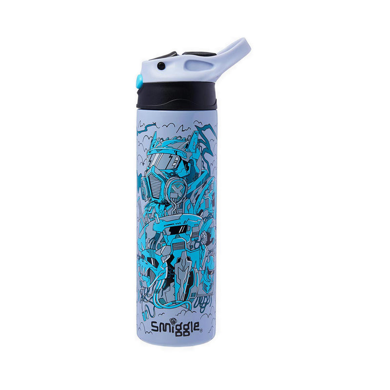 Smiggle Realm Insulated Stainless Steel Flip Drink Bottle 480Ml - IGL458112GRY