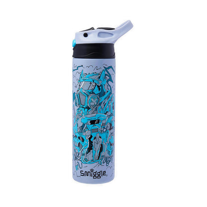 Smiggle Realm Insulated Stainless Steel Flip Drink Bottle 480Ml - IGL458112GRY