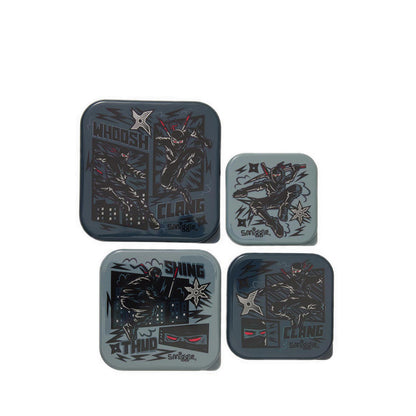 Smiggle Realm 4 In 1 Nested Containers - IGL458246BLK