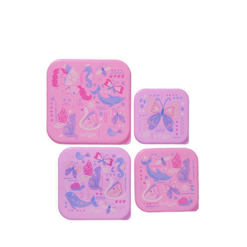Smiggle Realm 4 In 1 Nested Containers - IGL458246PNK