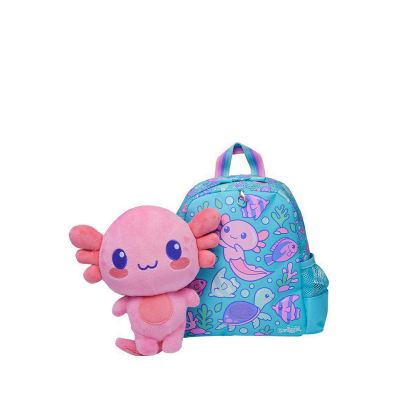 Smiggle Little Journeys Teeny Tiny Backpack With Detachable Plush Toy - IGL458366AQU