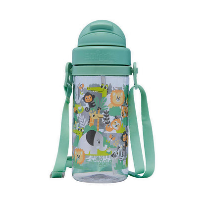 Smiggle Little Journeys Teeny Tiny Plastic Drink Bottle With Strap 400Ml - IGL458385GRN