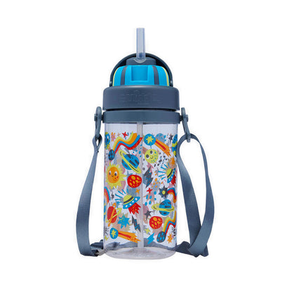 Smiggle Little Journeys Teeny Tiny Plastic Drink Bottle With Strap 400Ml - IGL458385GRY