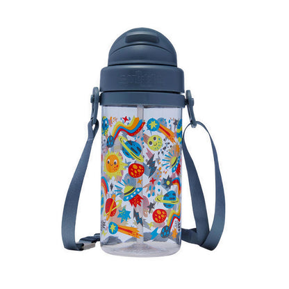 Smiggle Little Journeys Teeny Tiny Plastic Drink Bottle With Strap 400Ml - IGL458385GRY