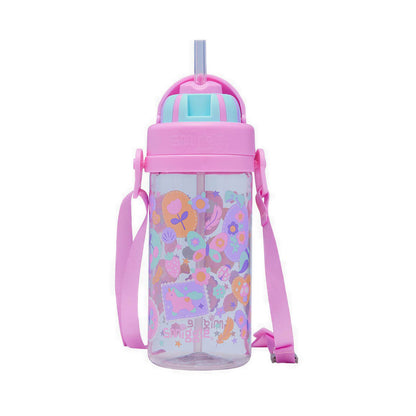 Smiggle Little Journeys Teeny Tiny Plastic Drink Bottle With Strap 400Ml - IGL458385PNK