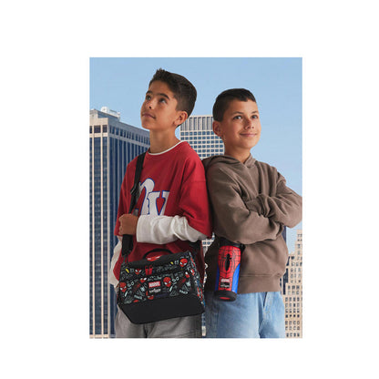 Smiggle Spidey Dual Compartment Lunchbag With Strap  - IGL458649BLK