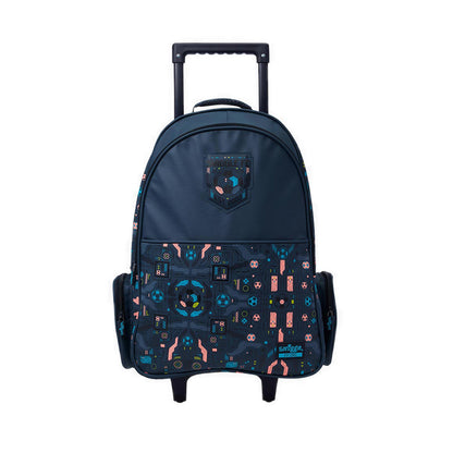 Smiggle Power Play Trolley Backpack With Light Up Wheels - IGL458720GRY