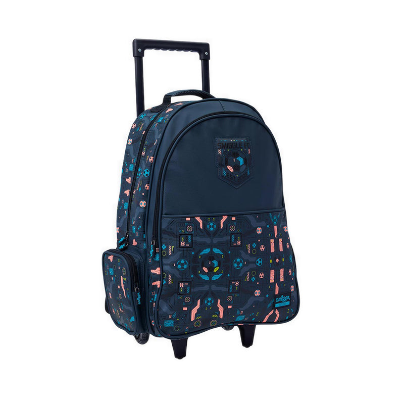 Smiggle Power Play Trolley Backpack With Light Up Wheels - IGL458720GRY
