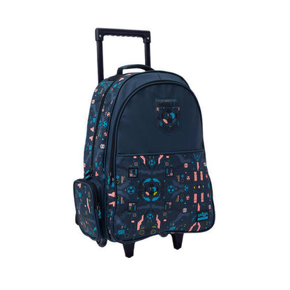 Smiggle Power Play Trolley Backpack With Light Up Wheels - IGL458720GRY