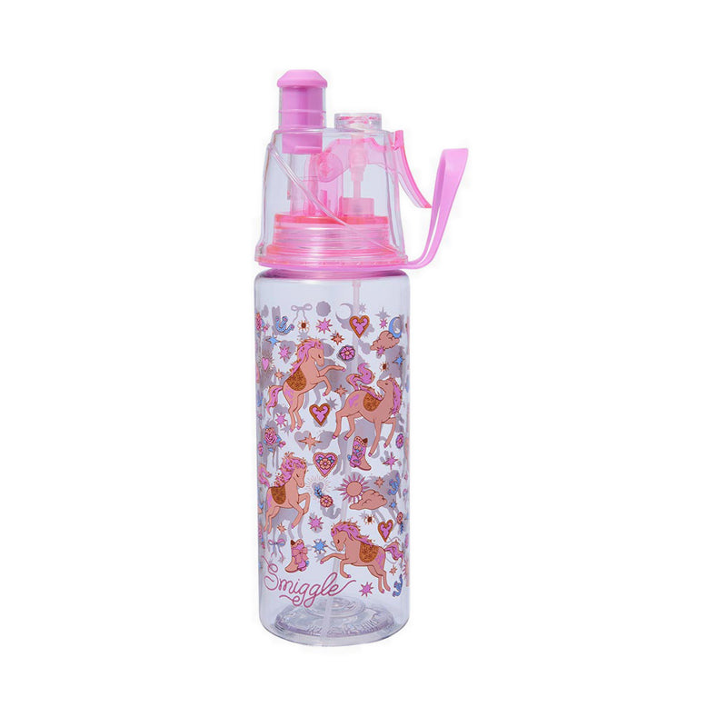 Smiggle Wildflower Plastic Spritz Drink Bottle 560ml - IGL458904PNK