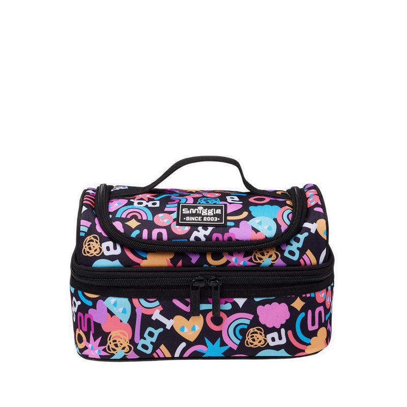 Smiggle Unreal Double Decker Lunchbag - IGL458910BLK
