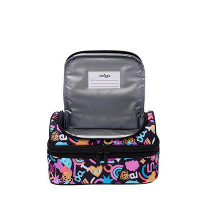 Smiggle Unreal Double Decker Lunchbag - IGL458910BLK