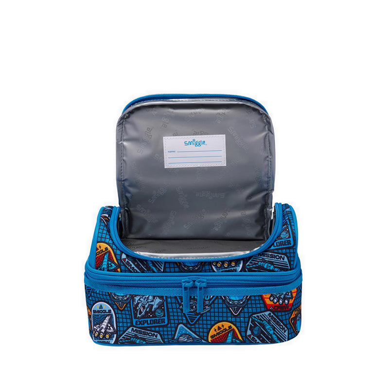 Smiggle Unreal Double Decker Lunchbag - IGL458910NAV