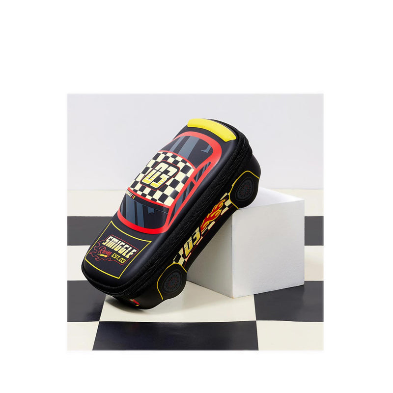 Smiggle Pitstop Hardtop Car pencil case - IGL458912BLK