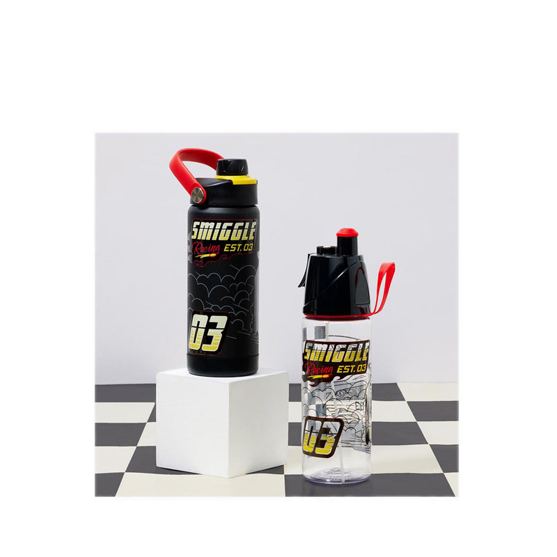 Smiggle Pitstop Spritz Plastic Drink Bottle 560Ml - IGL458917BLK