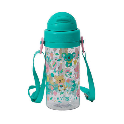 Smiggle I SpyTeeny Tiny Plastic Drink Bottle With Strap 400Ml - IGL458987GRN
