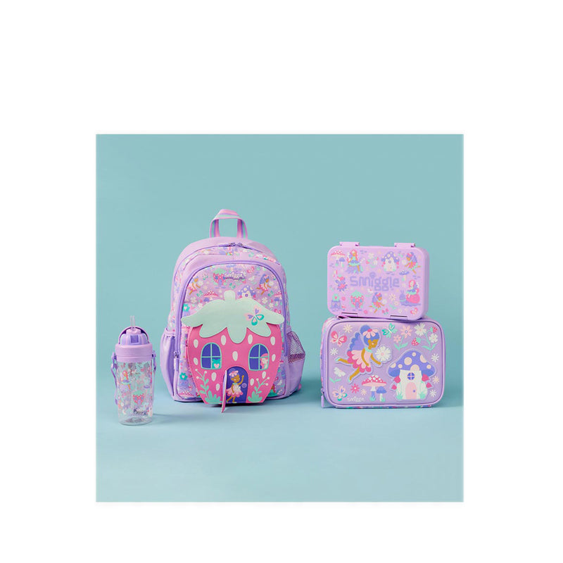 Smiggle I SpyTeeny Tiny Plastic Drink Bottle With Strap 400Ml - IGL458987LIL