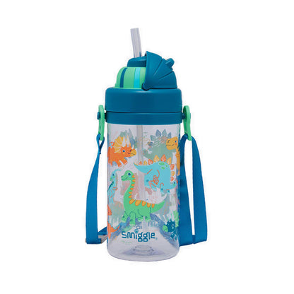 Smiggle I SpyTeeny Tiny Plastic Drink Bottle With Strap 400Ml - IGL458987NAV