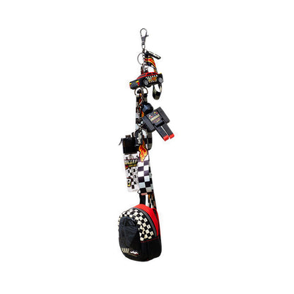 Smiggle Pit Stop Mini Race Car Collectable Keyring - IGL459238BLK