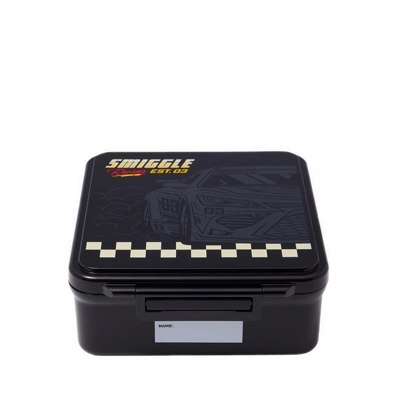 Smiggle Pitstop Bento Lunchbox With Insulated Food Jar - IGL459248BLK
