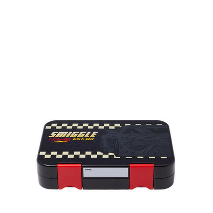 Smiggle Pit stop Medium Bento Lunchbox - IGL459249BLK