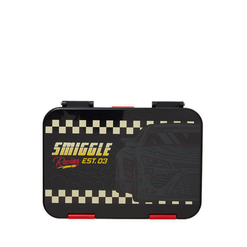 Smiggle Pit stop Medium Bento Lunchbox - IGL459249BLK