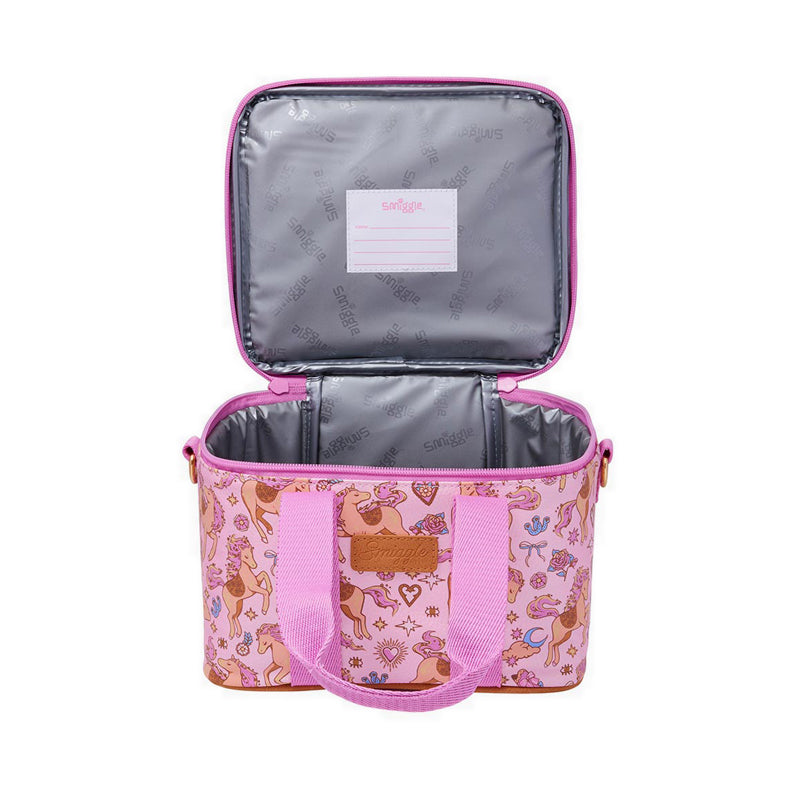Smiggle Wildflower Large Dual Strap Lunchbox - IGL459389PNK