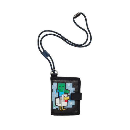Smiggle Minecraft Wallet with cord lanyard - IGL459397BLK