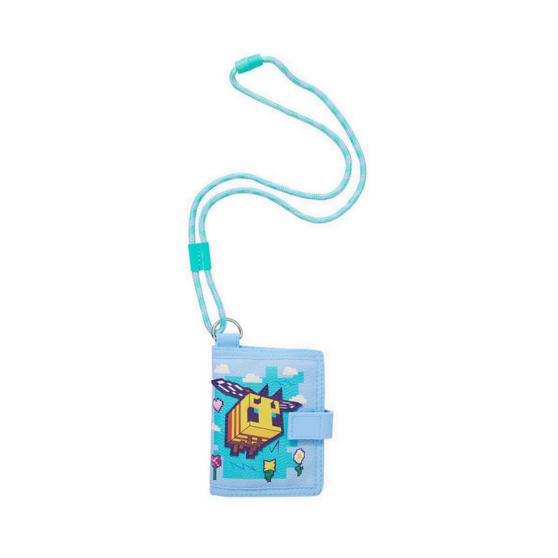 Smiggle Minecraft Wallet with cord lanyard - IGL459397LBL