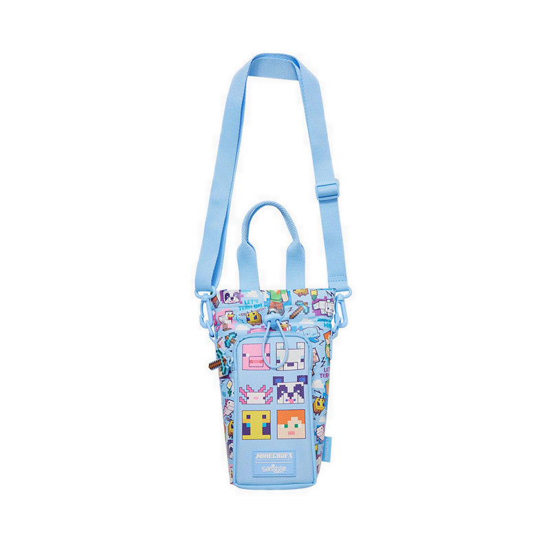 Smiggle Minecraft Bottle Bag with strap - IGL459399LBL