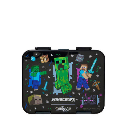 Smiggle Minecraft Large Happy Bento Lunchbox - IGL459418BLK