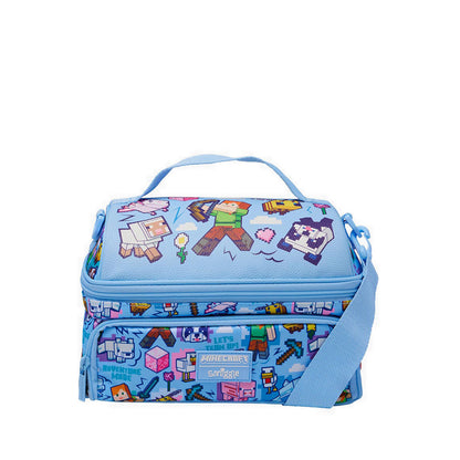 Smiggle Minecraft Dual Compartment Lunchbag with Strap  - IGL459467LBL