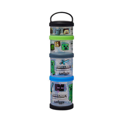 Smiggle Minecraft Snack N Stack Containers X4 - IGL459547BLK