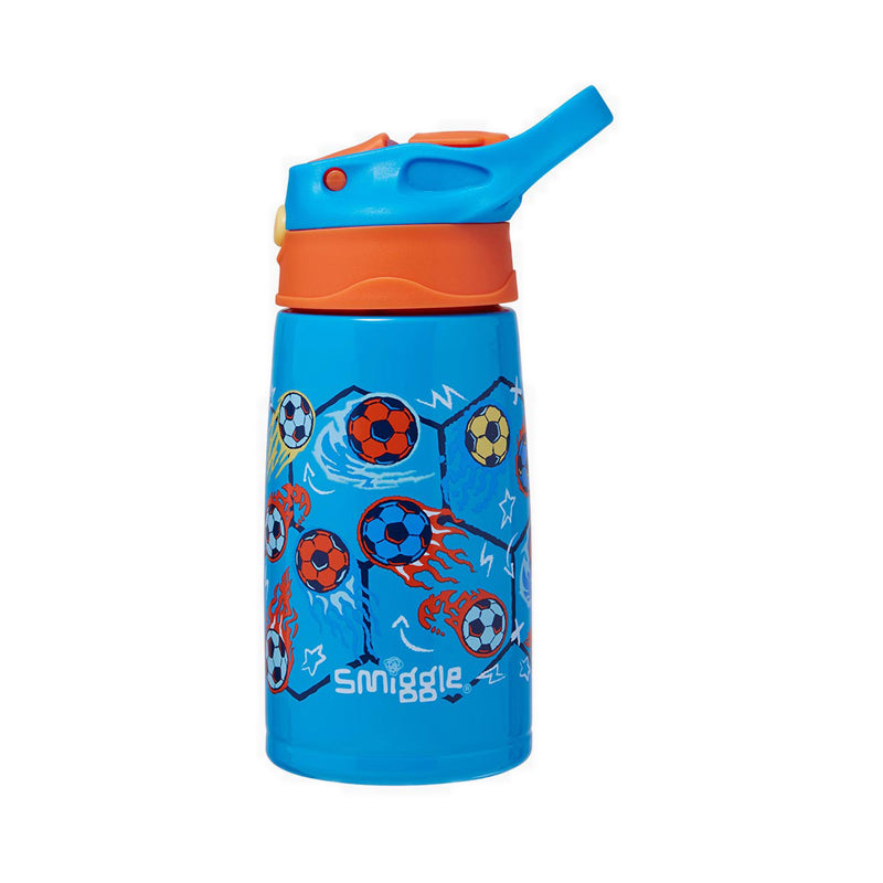 Smiggle Weekend Junior Stainless Steel Flip Top Drink Bottle 400Ml - IGL459579MBL