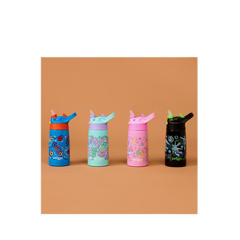 Smiggle Weekend Junior Stainless Steel Flip Top Drink Bottle 400Ml - IGL459579MIN